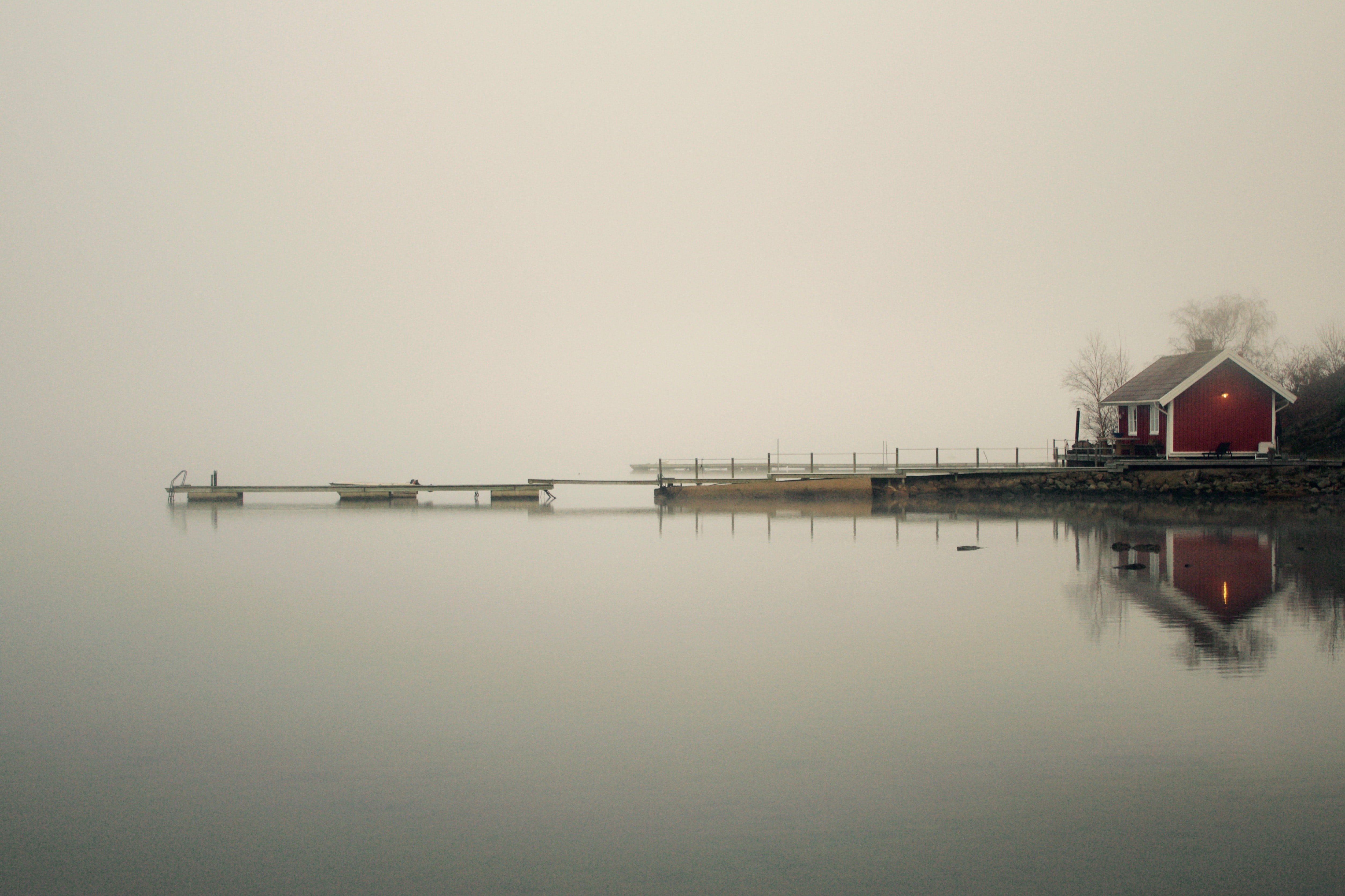 dock in fog